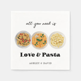 Pasta   Engagement Party  Napkin