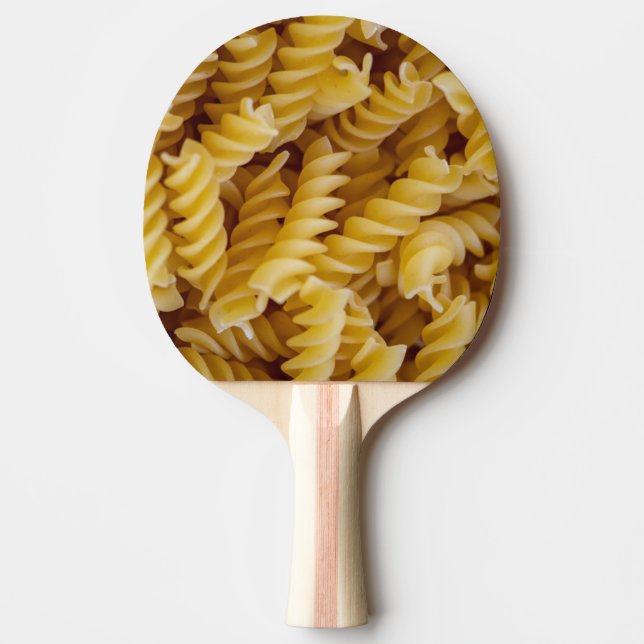 Pasta Fusilli Noodles Ping Pong Paddle (Front)