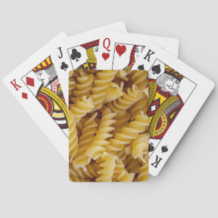 Pasta Fusilli Noodles Playing Cards