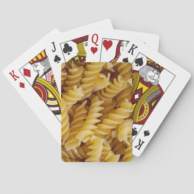 Pasta Fusilli Noodles Playing Cards (Back)