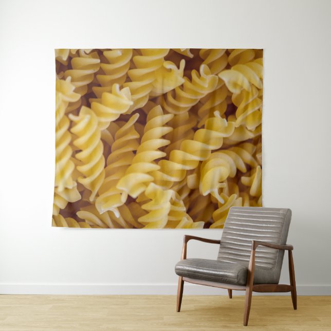 Pasta Fusilli Noodles Tapestry (In Situ (Horizontal))