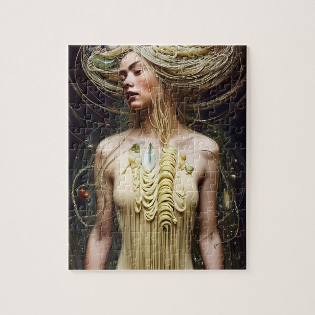 Pasta Goddess Jigsaw Puzzle (Vertical)