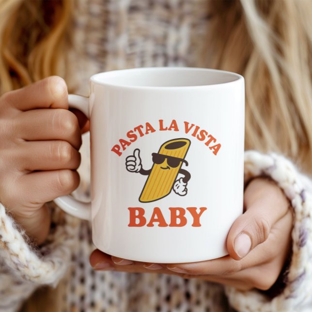 Pasta La Vista Funny | Italian Pun Gift for Foodie Coffee Mug (Creator Uploaded)