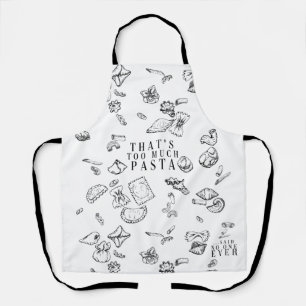 Pasta lover gifts, italian sicilian pasta puns apron