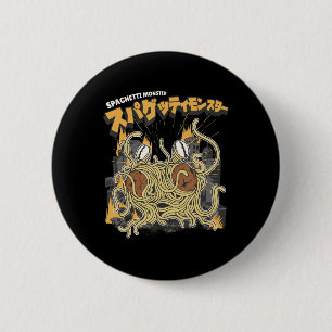 Pasta lover Spaghetti monster anime 6 Cm Round Badge