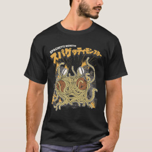 Pasta lover Spaghetti monster anime T-Shirt