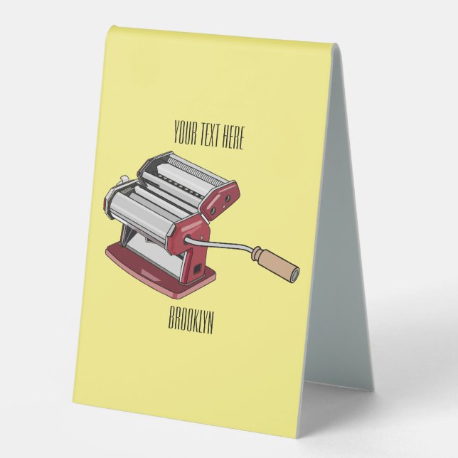 Pasta maker cartoon illustration  (Front)