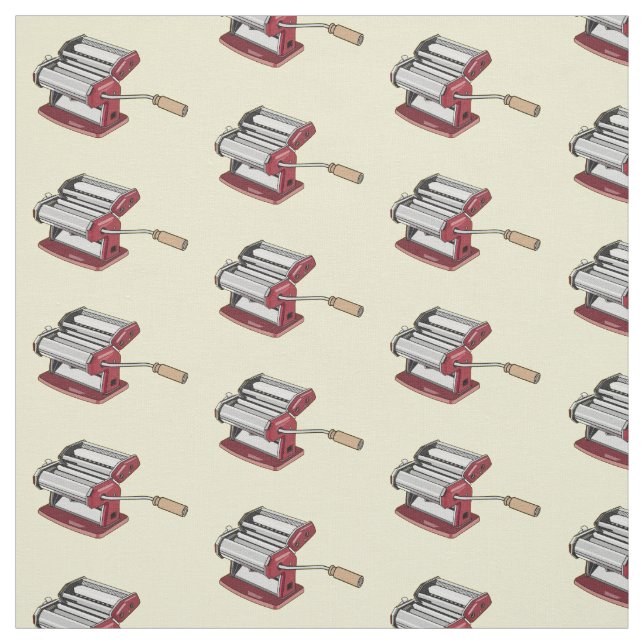 Pasta maker cartoon illustration  fabric (Swatch)