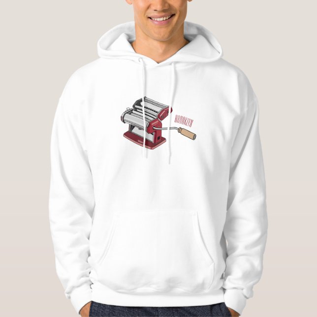 Pasta maker cartoon illustration  hoodie (Front)