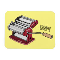 Pasta maker cartoon illustration