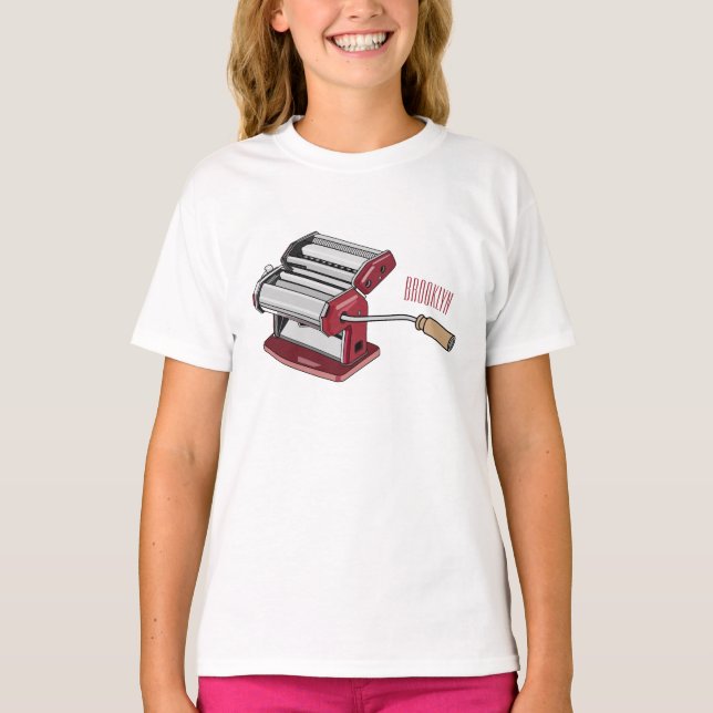 Pasta maker cartoon illustration  T-Shirt (Front)