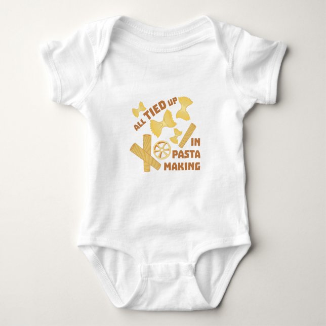 Pasta Making Baby Bodysuit (Front)