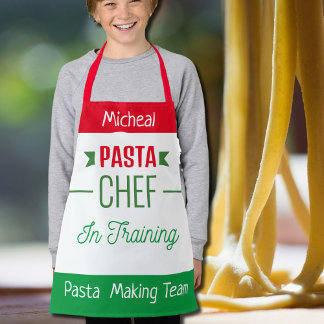 Pasta making team- kids apron