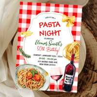 Pasta Night and Wine Adult Birthday Dinner