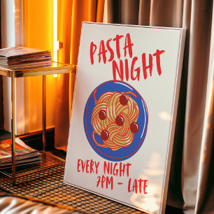 Pasta Night. Every Night Poster