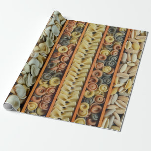 pasta noodles photograph wrapping paper
