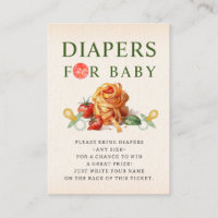 Pasta & Pacifiers Baby Shower Diaper Raffle