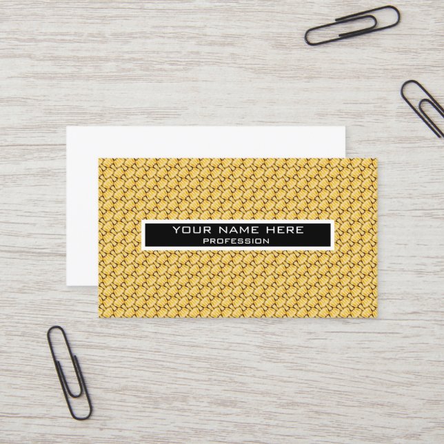 Pasta pattern business card (Front/Back In Situ)