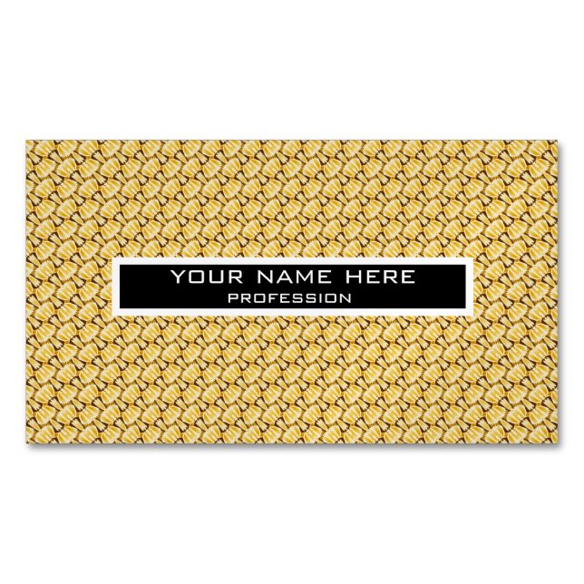 Pasta pattern 	Magnetic business card (Front)