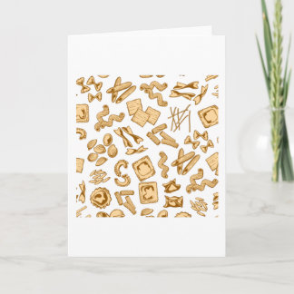 Pasta Pattern Pasta Lover Pasta Patterns Card