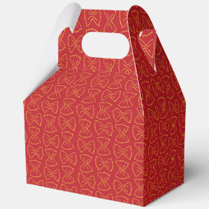 Pasta Pattern Red Italian That's Amore Favour Box