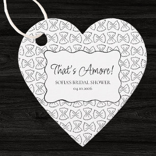 Pasta Pattern That's Amore Italian Bridal Shower Favour Tags