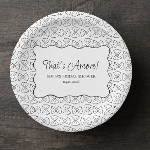 Pasta Pattern That's Amore Italian Bridal Shower Paper Plate