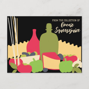 pasta sauce Italian food chef recipe cards