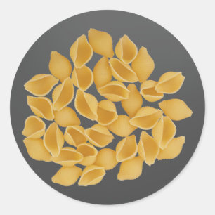 Pasta Shells Classic Round Sticker