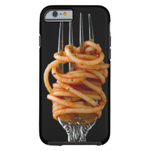 Pasta spun on a Fork, Food Spaghetti Tough iPhone 6 Case