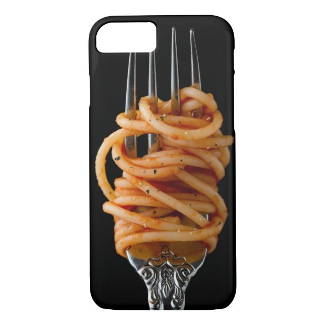 Pasta spun on a Fork, Food Spaghetti Case-Mate iPhone Case (Back)