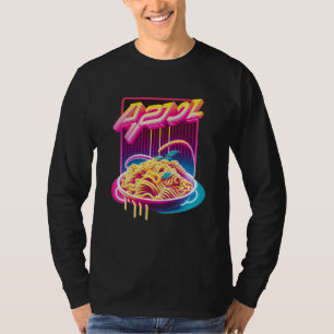 Pasta Synthwave 80s Retrowave Aesthetic T-Shirt