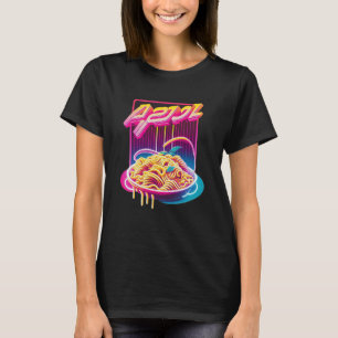 Pasta Synthwave 80s Retrowave Aesthetic T-Shirt