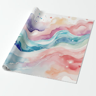 Pastal watercolor Abstract  Wrapping Paper