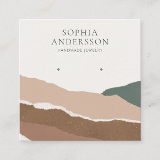 Paste Abstractl Landscape Earring Display Card