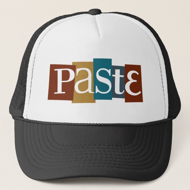 Paste Block Logo Colour Trucker Hat (Front)