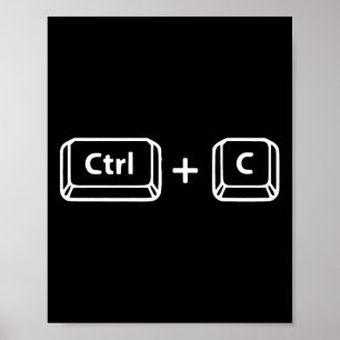 Paste Ctrl C Ctrl V Dad Son Happy Father39s Day Fa Poster