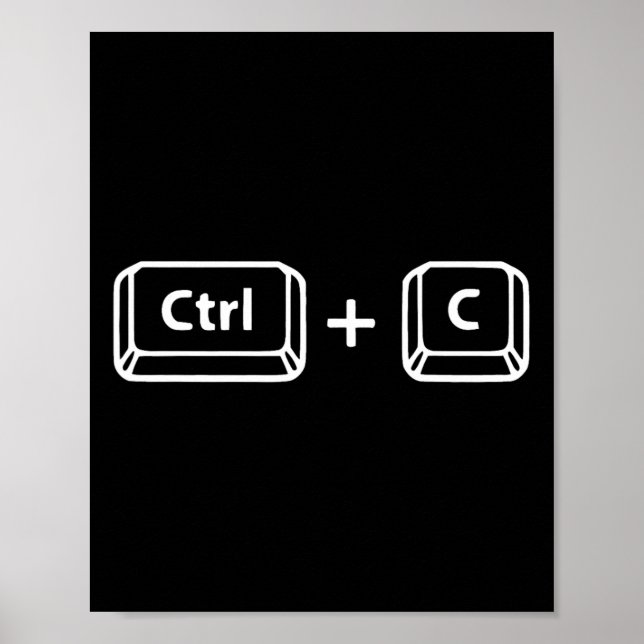 Paste Ctrl C Ctrl V Dad Son Happy Father39s Day Fa Poster (Front)