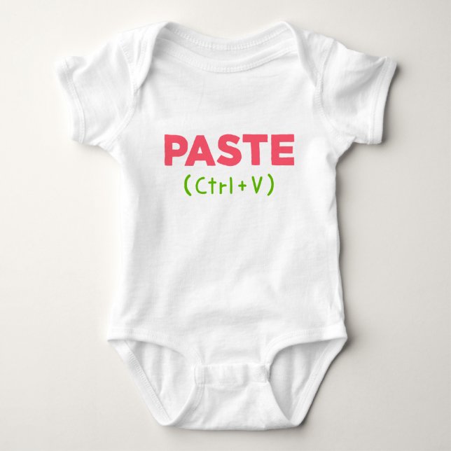 PASTE (Ctrl+V) Baby Bodysuit (Front)
