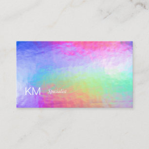 Paste Foil Background Business Card