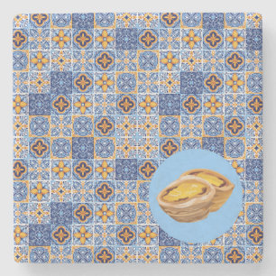 Pasteis de Nata Tiles Stone Coaster