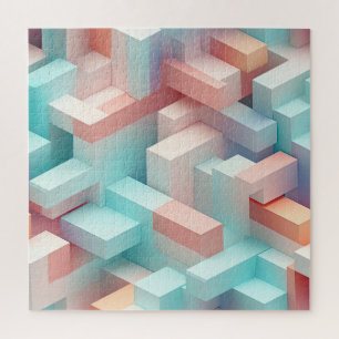 Pastel 3D Abstract Puzzle
