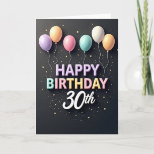 Pastel 3D Birthday Card