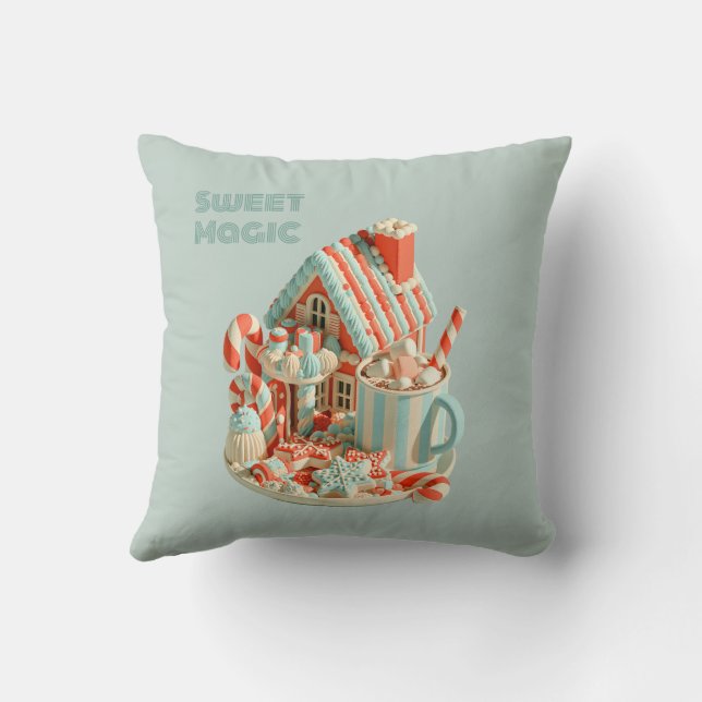 Pastel 3D Candy House Sweet Magic Cushion (Back)