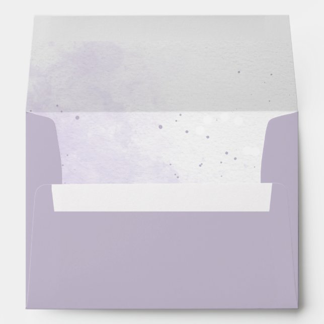 Pastel 5 x 7 Envelope with Watercolor Splash (Back (Bottom))