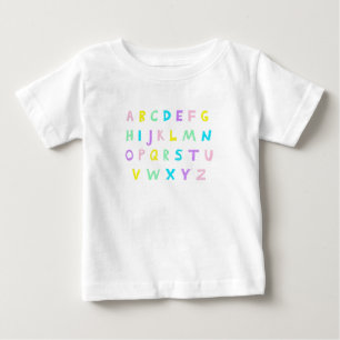 Pastel A-B-C's Baby T-Shirt