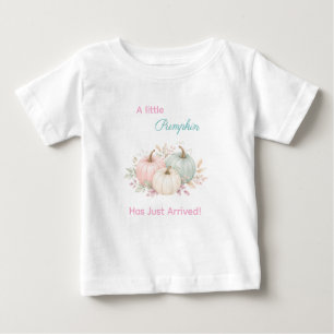Pastel A Little Pumpkin Is On The Way Baby Shower T-Shirt