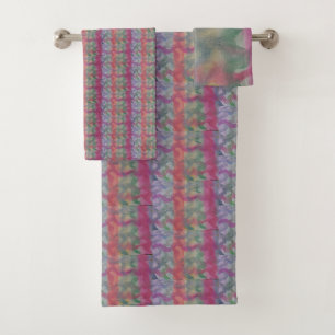 Pastel Abstract Art Bath Towel Set