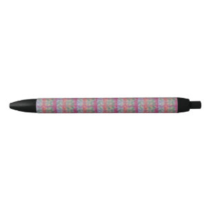 Pastel Abstract Art Black Ink Pen