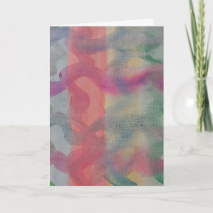 Pastel Abstract Art  Card